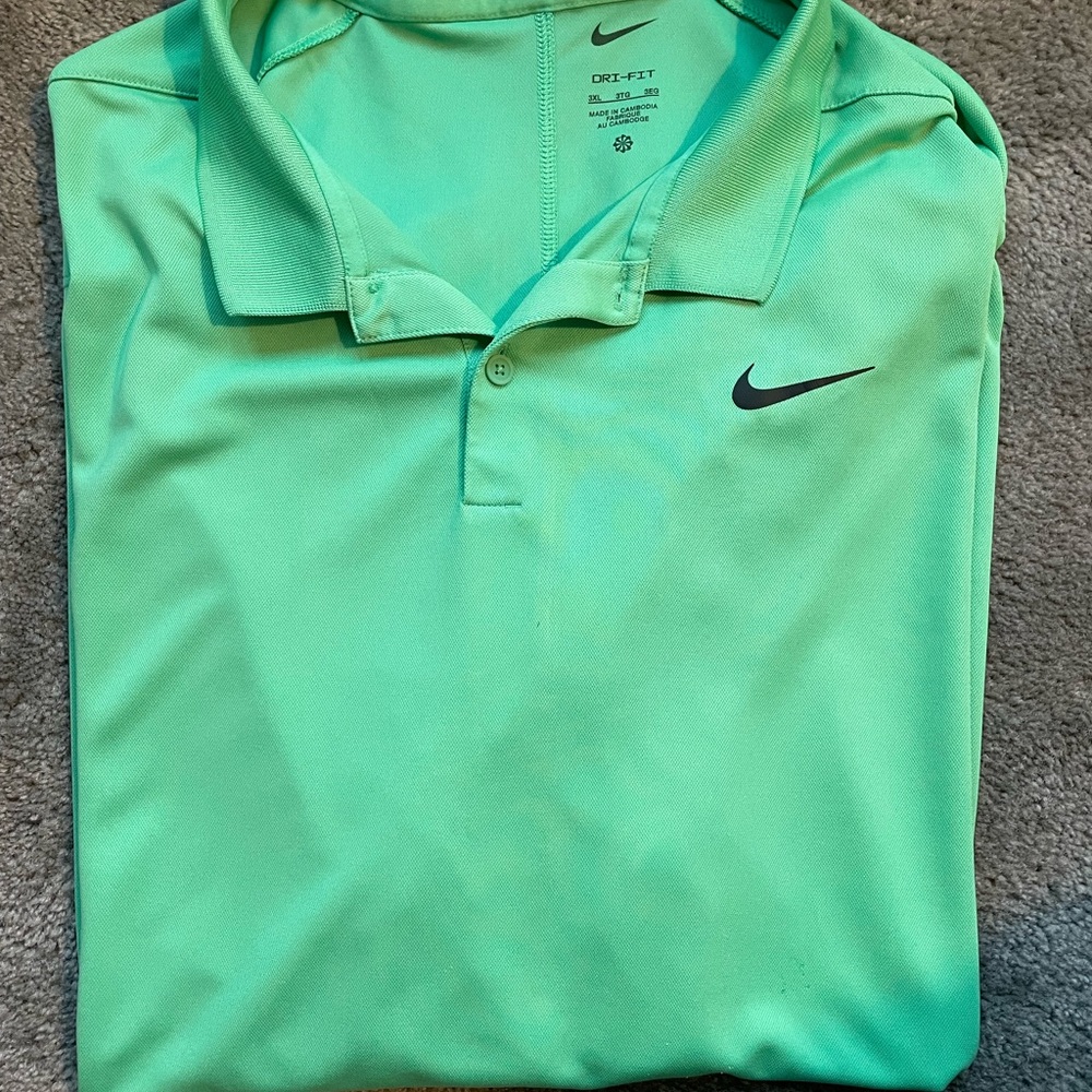 Nike Men's Mint Green Golf polo 3xl